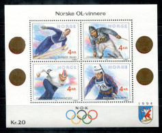 NORWEGEN - Block 16, Bl.16 Mnh - Olympiasieger, Olympic Champions Olympique - NORWAY / NORVÈGE - Blocks & Sheetlets