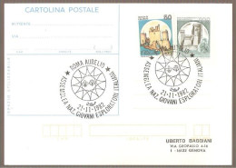 Cartolina Postale Roma Aurelio 21.11.1982 Assemblea Naz.Giovani Esploratori Italiani Francobolli Rocca Di Calascio 50 2 - Verzamelingen