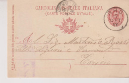 RHO  MILANO  STORIA POSTALE  17/10/1899  PER TORINO - Rho