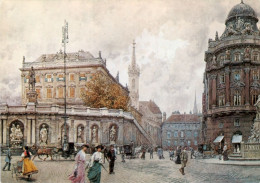 AK Wien Albertina Franz F. Kopallik Kunstmuseum Albertinaplatz Gemälde Vienna 1. Aquarell Vienna Innere Stadt Österreich - Musées