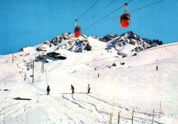 19252 VAL THORENS Télécabine Du Glacier Et Téléski Du Retour, Au Fond Les Aiguilles De Péclet Polset     (2 Scans) 73 - Val Thorens