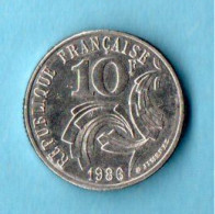 MONNAIE . FRANCE . " 10 FRANCS JIMENEZ 1986 " - Réf.n°110M - - 10 Francs