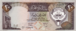 KUWAIT 20 DINARS ND L.1968 (1986-1991) AU P-16b "free Shipping Via Registered Air Mail" - Koeweit