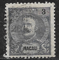 Macau Macao – 1903 King Carlos 3 Avos Used Stamp - Gebraucht