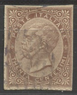 Italie - Italy - Italien Entier 1863-77 Y&T N°EP(1) - Michel N°GZS(?) (o) - 30c Victor Emmanuel II - Interi Postali
