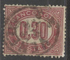 Italie - Italy - Italien Service 1875 Y&T N°S4 - Michel N°D4 (o) - Chiffre 0,30 - Oficiales