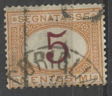 Italie - Italy - Italien Taxe 1870-1903 Y&T N°T5 - Michel N°P5 (o) - 5c Chiffre - Segnatasse