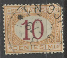 Italie - Italy - Italien Taxe 1870-1903 Y&T N°T6 - Michel N°P6 (o) - 10c Chiffre - Taxe