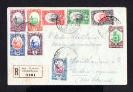 S4378-SAN MARINO-REGISTERED COVER SAN MARINO To MANTHAUSEN (austria).1931.WWII.ENVELOPPE Recommande SAINT MARIN - Lettres & Documents