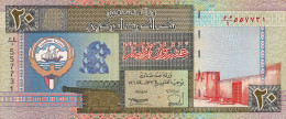 KUWAIT 20 DINARS ND L.1968 (1994) VF "PREFIX 1" P-28a "free Shipping Via Registered Air Mail" - Koeweit