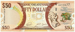 Guyana - 50 Dollars - 2016 - Pick: 41 - Unc. - Commemorative 50th Anniversary Of Independence - Serie AA - Guyana