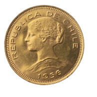 Chili-République-100 Pesos 1956 Santiago - Chili