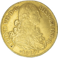 8 Escudos Or Charles IIII D’Espagne 1817 Bogota - Peru