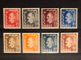 NORWAY STAMPS 1950/1951 YEARS  SCOTT # 310/317  MLH - Ongebruikt