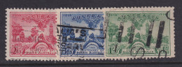 Australia, Scott 159-161 (SG 161-163), Used - Used Stamps