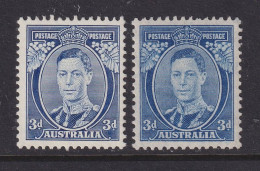 Australia, Scott 170-170a (SG 168, 168ca), MLH - Mint Stamps