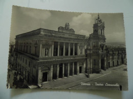 Cartolina Viaggiata "VITTORIA Teatro Comunale" 1952 - Vittoria