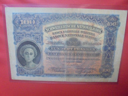 SUISSE 100 FRANCS 1926 Circuler (B.29) - Switzerland