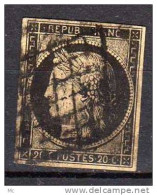 France Nº 3  Oblitéré (º) - 1849-1850 Ceres