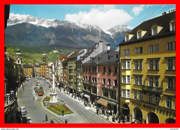 CPSM/gf INNSBRUCK (Autriche)  Maria-Theresien Strasse, Animé Tramway...*2156 - Innsbruck