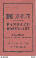 Au Plus Rapide Bulletin Avril 1936 Aubagne Auto Moto Publicité Commerces Aubagnais Garage Panhard Rosengart - Motorfietsen