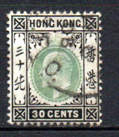 Col33 Colonie Britannique Hong Kong 1904 N° 87 Oblitéré Cote 2020 :  18,00€ - Usati