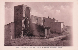 Fayence -  Vestiges Du Chateau Feodal  - CPA °J - Fayence