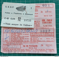 BRAZIL BUS TICKET WITH INVOICE - Wereld