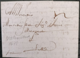 LAC De VALENCIENNES Le 17 Octobre 1678 Vers Lille -  21315 - ....-1700: Précurseurs