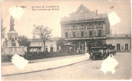 CPA Carte Postale Belgique Bruxelles Gare Du Luxembourg  VM68076 - Chemins De Fer, Gares