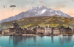 SUISSE - LUZERN - Bahnhof - Carte Postale Ancienne - Lucerne