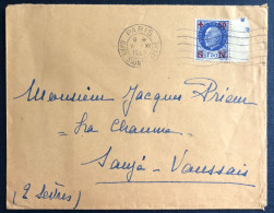 France, N°552 Sur Enveloppe, De PARIS 6.11.1942 - (B3058) - 1921-1960: Période Moderne