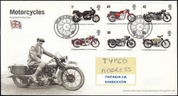 GROSSBRITANNIEN GRANDE BRETAGNE GB 2005 BRITISH MOTORCYCLES SET 6V FDC SG 2548-53 SC 2295-2300 MI 2315-20 YT 2661-66 - 2001-2010 Decimal Issues