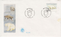 Greenland Icebear FDC Ca Tasiilaq 2.9.1995 (TI155) - Fauna Artica