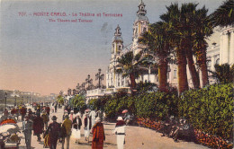 MONACO - Monte-Carlo - Le Théâtre Et Terrasses - Carte Postale Ancienne - Monte-Carlo