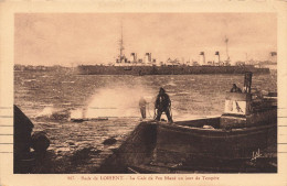 Lorient * La Rade * La Cale De Pen Mané Un Jour De Tempête * Pêche Pêcheur - Lorient