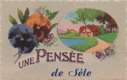 Sète * Cette * Souvenir , Une Pensée De La Commune - Sete (Cette)