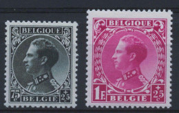 TIMBRE Belgique - COB 390** + 392** MNH - 1934 - Cote 95 - 1934-1935 Leopold III