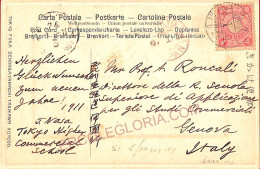 Aa6923 - JAPAN - Postal History -  POSTCARD To ITALY  1911 - Brieven En Documenten