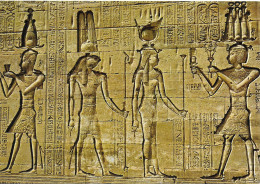 RELIEFS ON HATOR TEMPLE, DENDERA, EGYPT. UNUSED POSTCARD   Ke2 - Qina