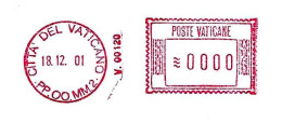 VATICANO - 1997 PONT. OPERE MISSIONARIE - PPOOMM2 - Ema Affrancatura Rossa Red Meter Su Busta Non Viaggiata - 1869 - Maschinenstempel (EMA)