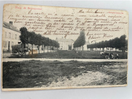 CPA Précurseur - 80 - BEAUQUESNE - Place De Beauquesne - Beauquesne