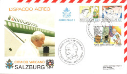 VATICAN VISITE PAPE JEAN PAUL à SALZBOURG 1988 - Storia Postale