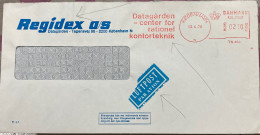 DANMARK-1978, COVER USED, METER MACHINE SLOGAN, ADVT. CANCEL, DATAGARDEN, CENTER FOR RATIONEL KONTORTEKNIK, FIRM REGIDEX - Cartas & Documentos