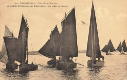 Concarneau * La Rentrée Des Barques De Pêche Par Brise Légère * Les Voiles En Ciseaux - Concarneau