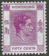 Hong Kong. 1938-52 KGVI. 50c MH. P14. SG 153c - Nuevos