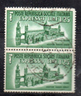 MONK497 - R.S.I. 1944 , Espresso Sassone N. 23 Usato : Coppia . Duomo - Correo Urgente