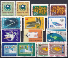 UNO NEW YORK 1963 Mi-Nr. 124-137 Kompletter Jahrgang/complete Year Set ** MNH - Unused Stamps