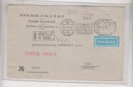 RUSSIA, 1958 MOSKVA MOSCOW Registered Airmail Cover To Austria - Lettres & Documents