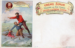 Savon Crème Simon  " J Verne  Scène Du Nautilus " Carte Pionnière - Kosmetika